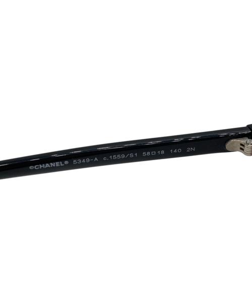 CHANEL（シャネル）CHANEL (シャネル) スクエアシェイプグラデーションサングラス ブラック サイズ:SIZE 58□18 140の古着・服飾アイテム