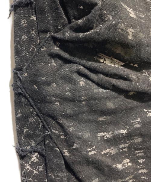 IF SIX WAS NINE（イフシックスワズナイン）IF SIX WAS NINE (イフシックスワズナイン) パイソン総柄 ジップデザインデニムパンツ ブラック サイズ:31の古着・服飾アイテム