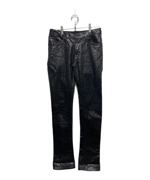 L.G.B（ルグランブルー）L.G.B (ルグランブルー) CROCO/S-WOLF クラックコーティングパンツ ブラック サイズ:29の古着・服飾アイテム