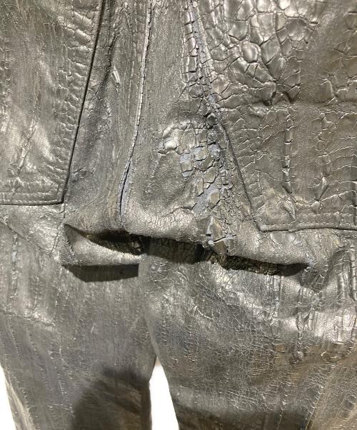 L.G.B（ルグランブルー）L.G.B (ルグランブルー) CROCO/S-WOLF クラックコーティングパンツ ブラック サイズ:29の古着・服飾アイテム