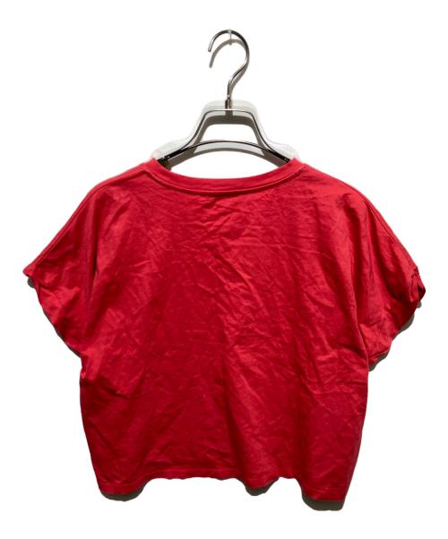 BALMAIN（バルマン）BALMAIN (バルマン) クロップドtシャツ レッド サイズ:Sの古着・服飾アイテム