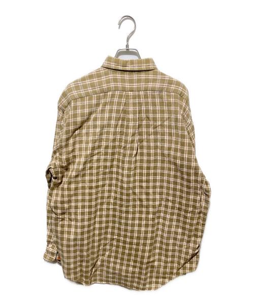 POLO RALPH LAUREN（ポロ・ラルフローレン）POLO RALPH LAUREN (ポロ・ラルフローレン) チェックシャツ ベージュ サイズ:Mの古着・服飾アイテム