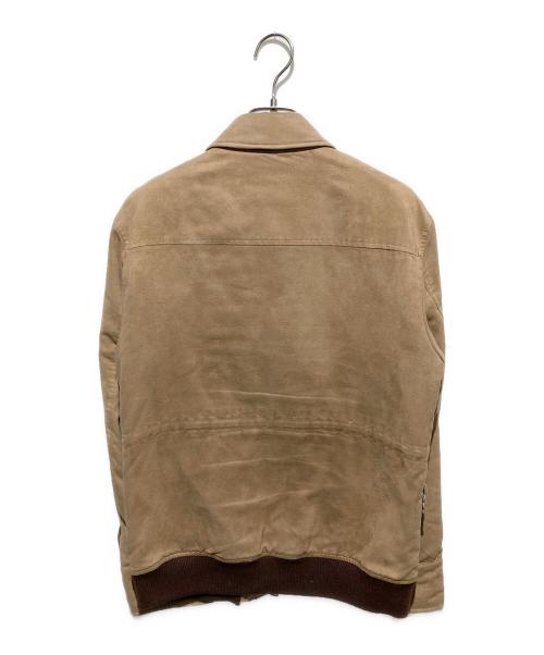 BURBERRY BLACK LABEL（バーバリーブラックレーベル）BURBERRY BLACK LABEL (バーバリーブラックレーベル) スエードジップブルゾン ベージュ サイズ:Mの古着・服飾アイテム