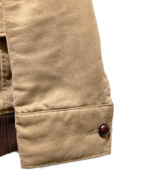 BURBERRY BLACK LABEL（バーバリーブラックレーベル）BURBERRY BLACK LABEL (バーバリーブラックレーベル) スエードジップブルゾン ベージュ サイズ:Mの古着・服飾アイテム