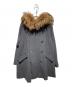 Weekend Max Mara（ウィークエンド マックスマーラ）の古着「ファー付ヴァージンウールコート」｜グレー
