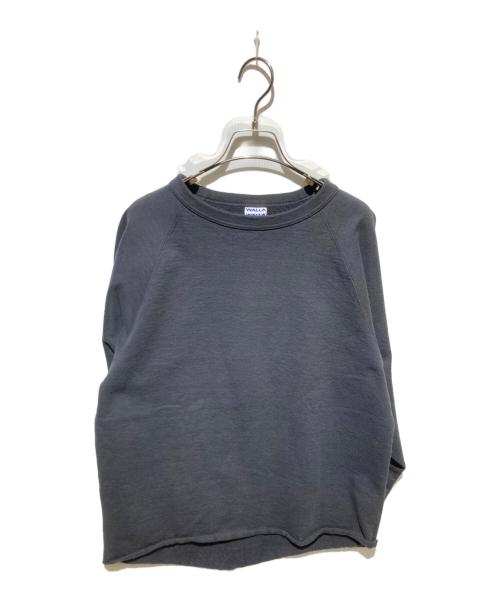 WALLA WALLA SPORT（ワラワラスポーツ）WALLA WALLA SPORT (ワラワラスポーツ) カットオフラグランスウェット ブラック サイズ:Mの古着・服飾アイテム