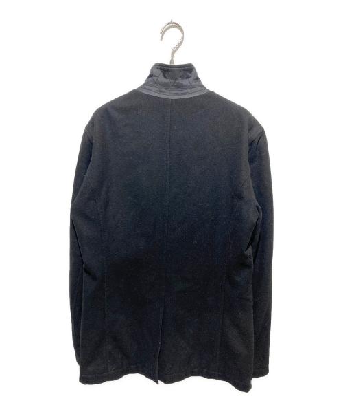 ARMANI JEANS（アルマーニジーンズ）ARMANI JEANS (アルマーニジーンズ) チンスト付ウールジップアップジャケット ブラック サイズ:Mの古着・服飾アイテム