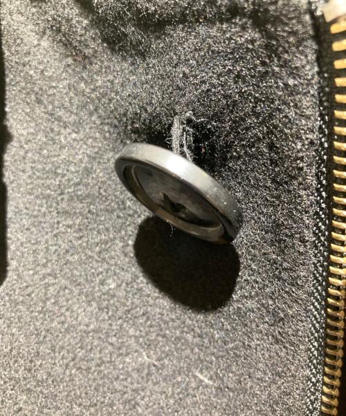 ARMANI JEANS（アルマーニジーンズ）ARMANI JEANS (アルマーニジーンズ) チンスト付ウールジップアップジャケット ブラック サイズ:Mの古着・服飾アイテム