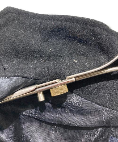 ARMANI JEANS（アルマーニジーンズ）ARMANI JEANS (アルマーニジーンズ) チンスト付ウールジップアップジャケット ブラック サイズ:Mの古着・服飾アイテム