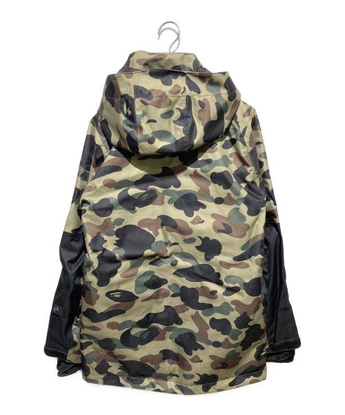 A BATHING APE（ア ベイシング エイプ）A BATHING APE (ア ベイシング エイプ) 1ST CAMO SNOWBOARD JACKET グリーン サイズ:Mの古着・服飾アイテム