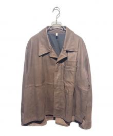 CCU（シーシーユー）の古着「”RAY” OPEN COLLAR SHIRT JACKET」｜ブラウン