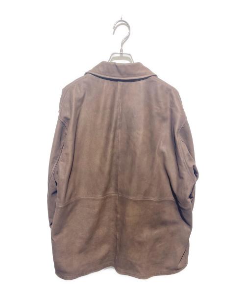 CCU（シーシーユー）CCU (シーシーユー) ”RAY” OPEN COLLAR SHIRT JACKET ブラウン サイズ:2の古着・服飾アイテム