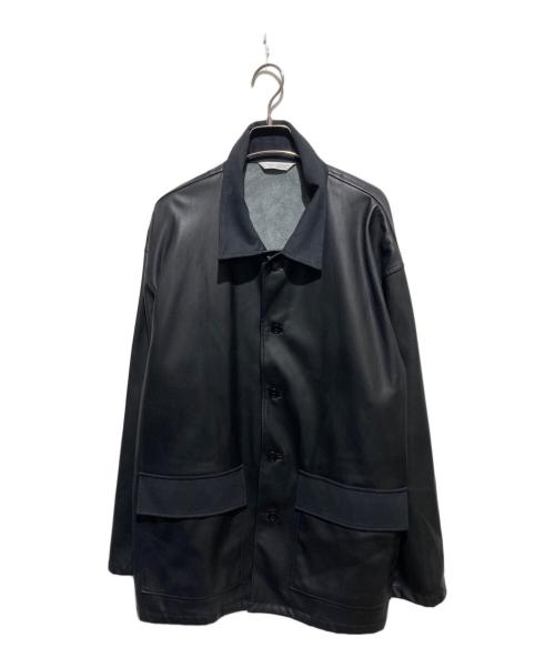 JOURNAL STANDARD（ジャーナルスタンダード）JOURNAL STANDARD (ジャーナルスタンダード) VEGAN LEATHER CAR COAT ブラック サイズ:Lの古着・服飾アイテム