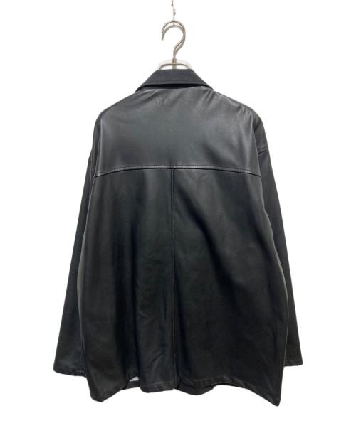 JOURNAL STANDARD（ジャーナルスタンダード）JOURNAL STANDARD (ジャーナルスタンダード) VEGAN LEATHER CAR COAT ブラック サイズ:Lの古着・服飾アイテム