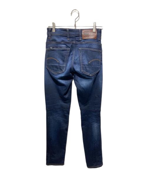 G-STAR RAW（ジースターロゥ）G-STAR RAW (ジースターロゥ) ジップディテール立体裁断スリムテーパードジーンズ インディゴ サイズ:26/30の古着・服飾アイテム