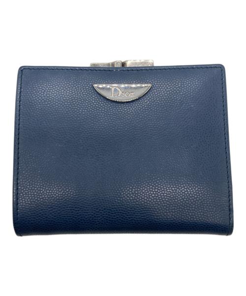 Christian Dior（クリスチャン ディオール）Christian Dior (クリスチャン ディオール) 2つ折り財布 ネイビーの古着・服飾アイテム