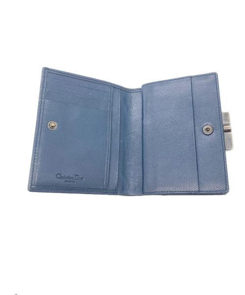 Christian Dior（クリスチャン ディオール）Christian Dior (クリスチャン ディオール) 2つ折り財布 ネイビーの古着・服飾アイテム