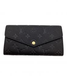 LOUIS VUITTON（ルイ ヴィトン）の古着「長財布/ポルトフォイユ・サラ」｜ブラック