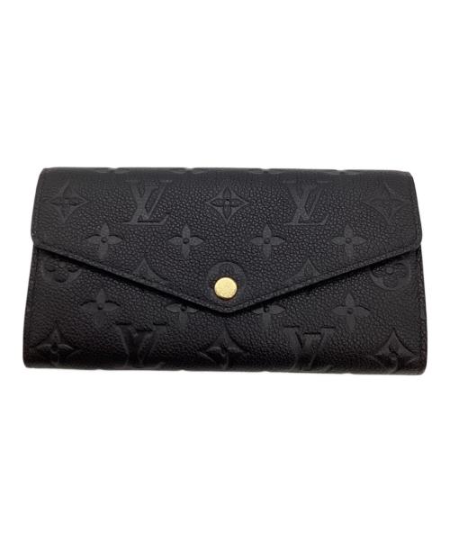 LOUIS VUITTON（ルイ ヴィトン）LOUIS VUITTON (ルイ ヴィトン) 長財布/ポルトフォイユ・サラ ブラックの古着・服飾アイテム