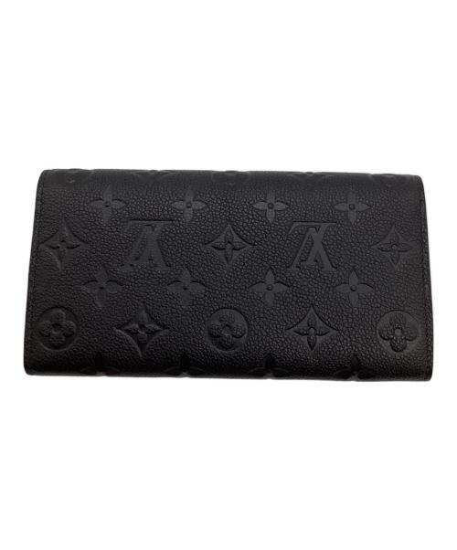 LOUIS VUITTON（ルイ ヴィトン）LOUIS VUITTON (ルイ ヴィトン) 長財布/ポルトフォイユ・サラ ブラックの古着・服飾アイテム