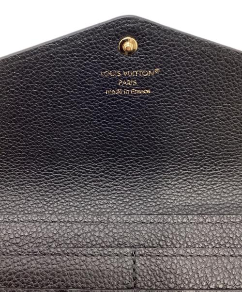 LOUIS VUITTON（ルイ ヴィトン）LOUIS VUITTON (ルイ ヴィトン) 長財布/ポルトフォイユ・サラ ブラックの古着・服飾アイテム