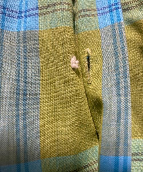 FRUIT OF THE LOOM（フルーツオブザルーム）FRUIT OF THE LOOM (フルーツオブザルーム) royal collection コットンポリチェックシャツ ブルー×グリーン サイズ:XLの古着・服飾アイテム