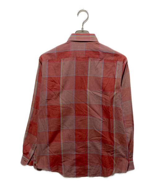 ARROW（アロー）ARROW (アロー) コットンポリチェックシャツ イエロー×レッド サイズ:Mの古着・服飾アイテム