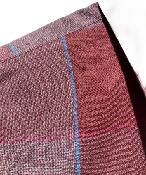 ARROW（アロー）ARROW (アロー) コットンポリチェックシャツ イエロー×レッド サイズ:Mの古着・服飾アイテム