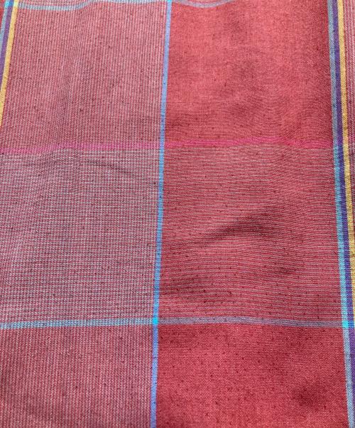 ARROW（アロー）ARROW (アロー) コットンポリチェックシャツ イエロー×レッド サイズ:Mの古着・服飾アイテム