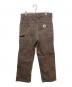 CarHartt (カーハート) 星タグ ユニチケ カーペンターパンツ ブラウン サイズ:33/34：8000円