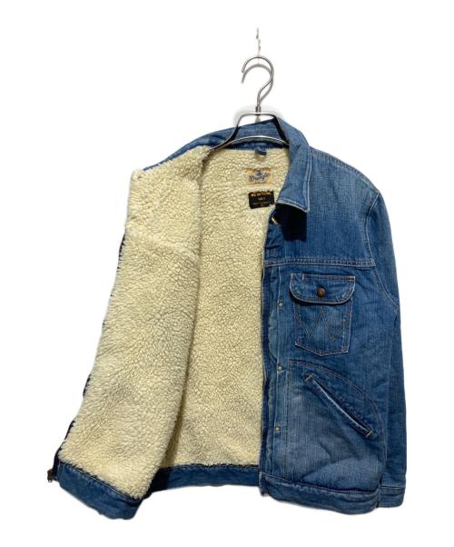 Wrangler（ラングラー）Wrangler (ラングラー) METAPHORE (メタファー) 裏地ボアデニムジャケット インディゴ サイズ:Ｌの古着・服飾アイテム