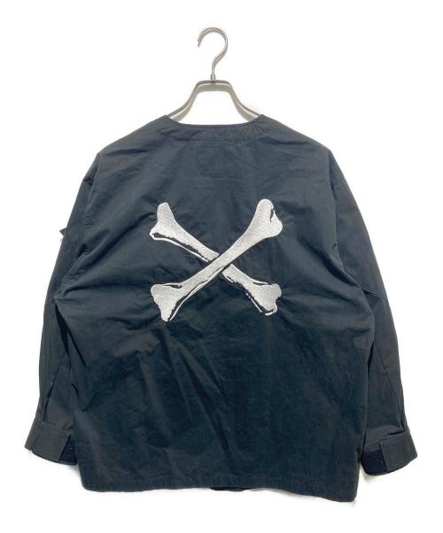 WTAPS（ダブルタップス）WTAPS (ダブルタップス) 22SS スカウト クロスボーン ロングスリーブ ノーカラー シャツ ブラック サイズ:X 02の古着・服飾アイテム