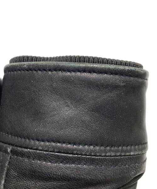 AKM（エーケーエム）AKM (エーケーエム) 裏地キルティングシープレザーライダースジャケット ブラック サイズ:Ｍの古着・服飾アイテム