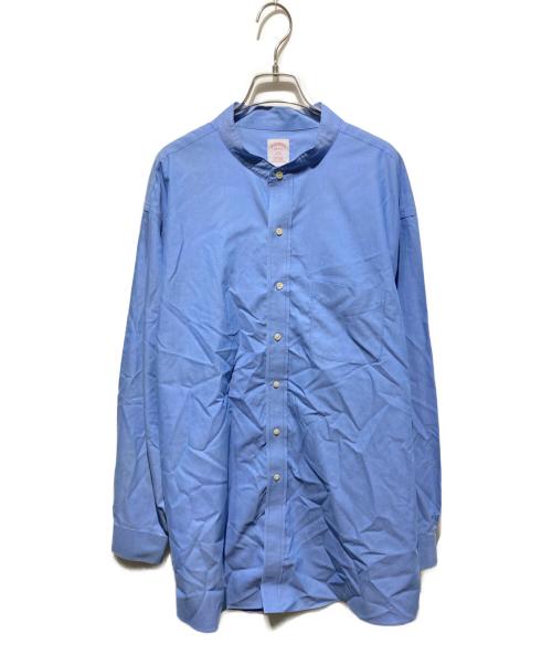 BROOKS BROTHERS（ブルックスブラザーズ）BROOKS BROTHERS (ブルックスブラザーズ) バンドカラーシャツ ブルー サイズ:18　4/5の古着・服飾アイテム