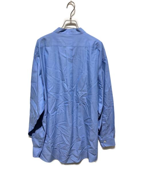 BROOKS BROTHERS（ブルックスブラザーズ）BROOKS BROTHERS (ブルックスブラザーズ) バンドカラーシャツ ブルー サイズ:18　4/5の古着・服飾アイテム