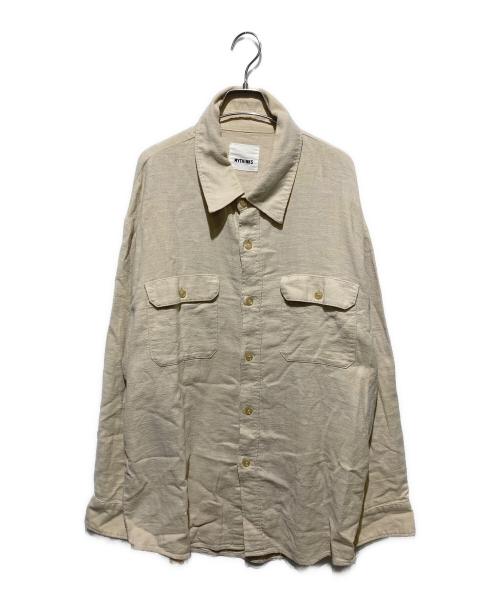 MYTHINKS（マイシンクス）MYTHINKS (マイシンクス) オーバーシャツ ベージュ サイズ:Mの古着・服飾アイテム
