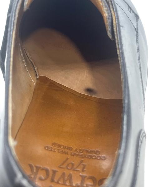 berwick（バーウィック）berwick (バーウィック) Uチップシューズ ブラック サイズ:6.5の古着・服飾アイテム