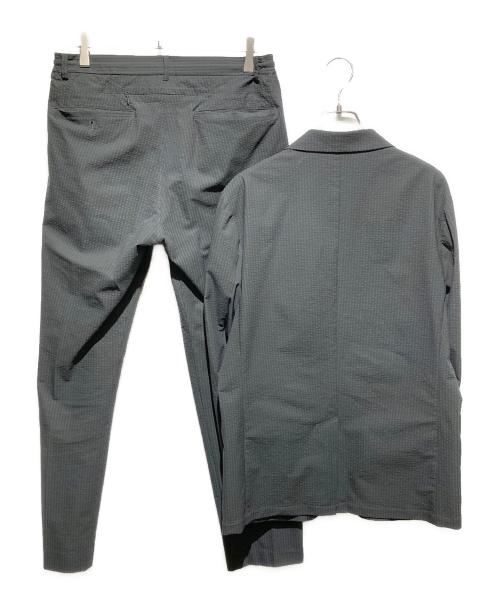 nano・universe（ナノ・ユニバース）nano・universe (ナノ・ユニバース) シアサッカーセットアップ グレー サイズ:不明の古着・服飾アイテム