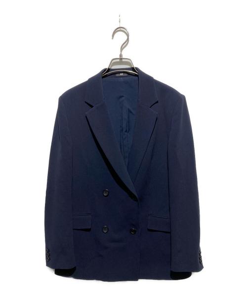 PLST（プラステ）PLST (プラステ) ダブルテーラードジャケット ネイビー サイズ:Lの古着・服飾アイテム