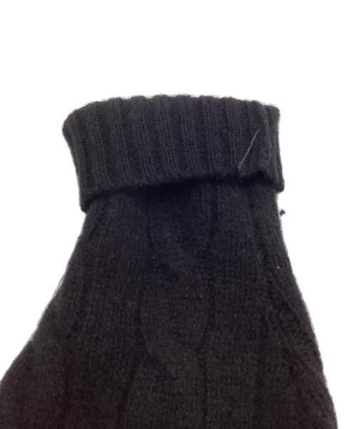 POLO RALPH LAUREN（ポロ・ラルフローレン）POLO RALPH LAUREN (ポロ・ラルフローレン) カシミヤ混ケーブルニット ブラック サイズ:ＸＳの古着・服飾アイテム