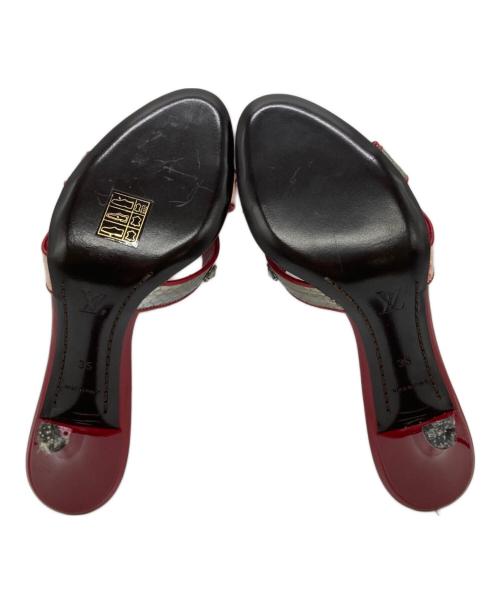 LOUIS VUITTON（ルイ ヴィトン）LOUIS VUITTON (ルイ ヴィトン) 村上隆 (ムラカミタカシ) モノグラム チェリーブロッサムパンプス レッド サイズ:35の古着・服飾アイテム