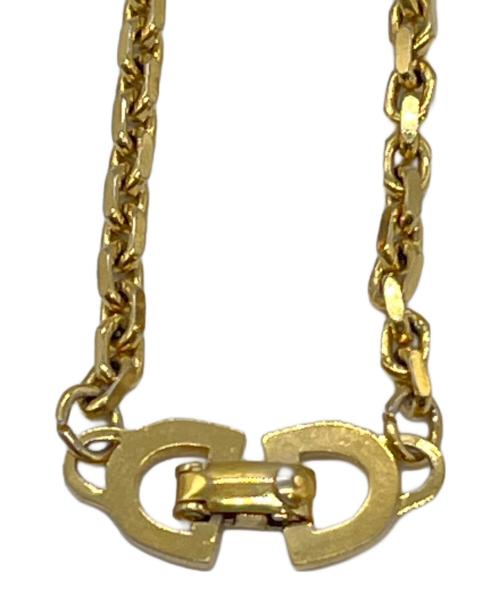 Christian Dior（クリスチャン ディオール）Christian Dior (クリスチャン ディオール) CDロゴラインストーンブレスレット ゴールドの古着・服飾アイテム