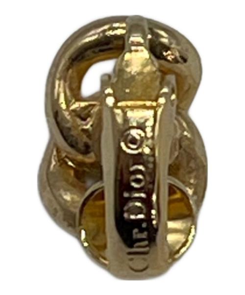 Christian Dior（クリスチャン ディオール）Christian Dior (クリスチャン ディオール) ラインストーンイヤリング ゴールドの古着・服飾アイテム