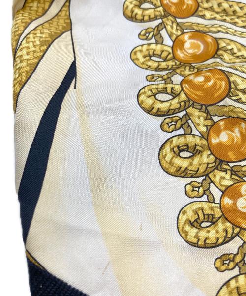 HERMES（エルメス）HERMES (エルメス) シルク×カシミヤブレンドカーディガン イエロー×ブラック サイズ:40の古着・服飾アイテム