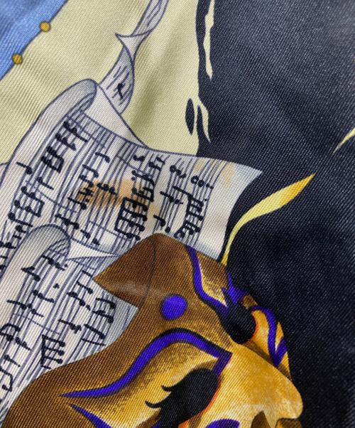 HERMES（エルメス）HERMES (エルメス) シルク×ニット仮面舞踏会カーディガン ブラック サイズ:42の古着・服飾アイテム