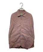 ERMENEGILDO ZEGNAエルメネジルド・ゼニア）の古着「シルク混ネップシャツ」｜ブラウン