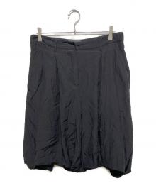 ANN DEMEULEMEESTER（アンドゥムルメステール）の古着「99ss アーカイブ バルーンドレープ変形スカート」｜ブラック