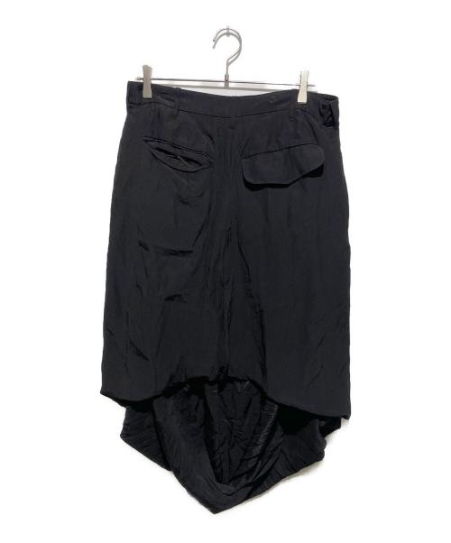 ANN DEMEULEMEESTER（アンドゥムルメステール）ANN DEMEULEMEESTER (アンドゥムルメステール) 99ss アーカイブ バルーンドレープ変形スカート ブラック サイズ:36の古着・服飾アイテム