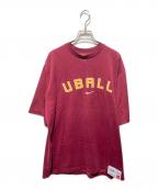 NIKEナイキ）の古着「半袖Tシャツ」｜ボルドー