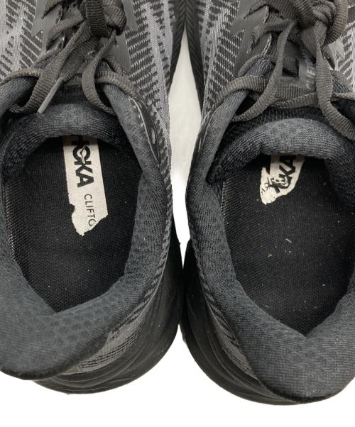 HOKA（ホカ）HOKA (ホカ) クリフトン 9 ワイド ブラック サイズ:26.5の古着・服飾アイテム